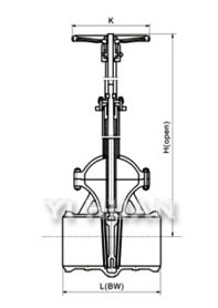 Bellows gate valves brief figure of structure