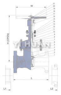 Cast steel gate valve series product construction-5