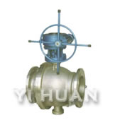 Flange-connection fixed ball valve brief figure of structure-1