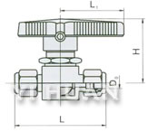 Flange-connection floating ball valve brief figure of structure-2