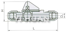 Flange-connection floating ball valve brief figure of structure-2