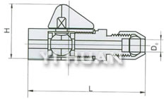 Flange-connection floating ball valve brief figure of structure-2