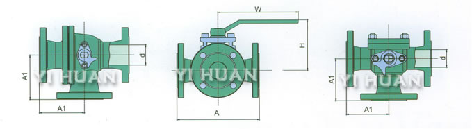 Three-way ball valve product picture-5