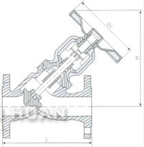 Y-type Throttle type bellow seal stop valve acc. to DIN construction