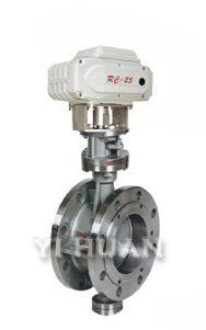 Three-cam eccentric hard-sealed butterfly valve