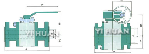 Forged steel trunnion mounted ball valve brief figure of structure-2