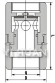 Fixed proportional type reducing valve construction-1