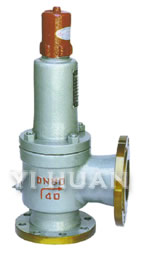 Special full-lift safety valve for gas