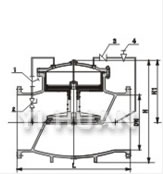 300X slow-closing check valve construction-1