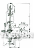 A48Y彈簧全啟式安全閥 結(jié)構(gòu)圖1