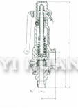 全啟式、微啟式螺紋安全閥 結(jié)構(gòu)圖1