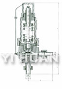 彈簧微啟式空壓機(jī)安全閥 結(jié)構(gòu)圖1