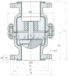 J41 F46/F3-10/16/25C/P    ANSI:150Lb/300Lb結(jié)構(gòu)圖