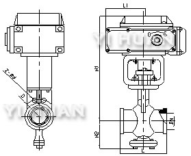 ZAJV電子式電動(dòng)V型調(diào)節(jié)球閥結(jié)構(gòu)