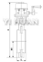 D973H電動對夾硬密封蝶閥結(jié)構(gòu)圖2