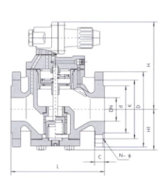 高靈敏度蒸汽減壓閥-YG43H型結構圖1