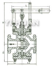 Y45H/Y型 杠桿式減壓閥結(jié)構(gòu)圖