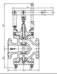 杠桿式蒸汽減壓閥結(jié)構(gòu)圖1