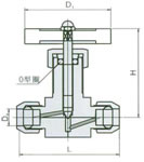 QJ-1A 氣動管路截止閥卡套結構圖