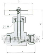 QJ-3氣動管路截止閥結(jié)構(gòu)圖