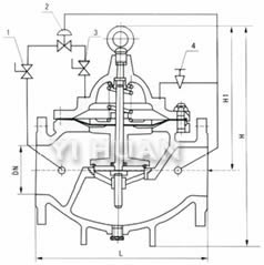 900X型緊急關(guān)閉閥 總裝圖