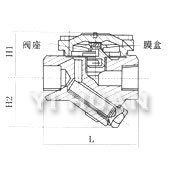 CS16H高溫高壓膜盒式疏水閥 結構圖