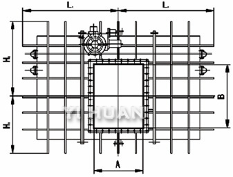 BYCZF949電動(dòng)封閉式眼鏡閥(方形)圖