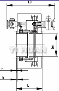 BYCZ949電動(dòng)封閉式眼鏡閥(圓形) 結(jié)構(gòu)圖1