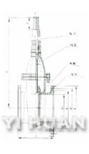 暗桿埋地式閘閥 結(jié)構(gòu)圖