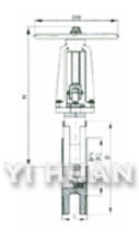 手動刀形閘閥 結(jié)構(gòu)圖1