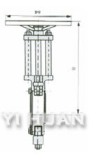 手動漿料閘閥 結(jié)構(gòu)圖1