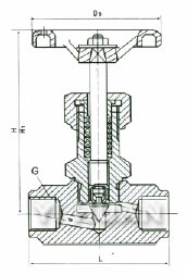 JG-1/2F美標(biāo)多口計(jì)量閥結(jié)構(gòu)圖