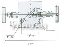 內(nèi)螺紋三閥組 SS-M2F8結(jié)構(gòu)圖