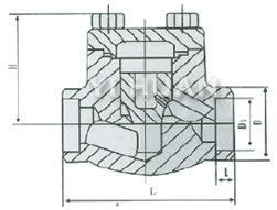 H61H、H61Y型　PN800Lb 承插焊鍛鋼止回閥