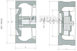 H71H/W-16/25Q/H/P對(duì)夾升降式止回閥