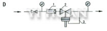 測量液體，閥后壓力調(diào)節(jié)（B型），對(duì)于非清潔流體應(yīng)裝過濾